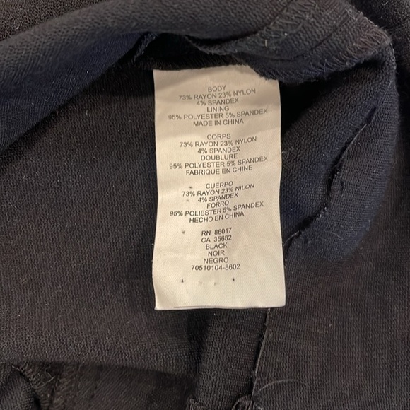 BEBE size 10 black gorgeous halter sleeveless dress with side zipper kick pleat - Picture 11 of 12